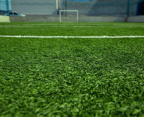 soccer field with artificial turf